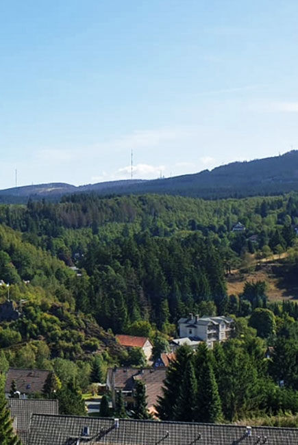 Altenau Ausblick zu Brocken und zum Torfhaus