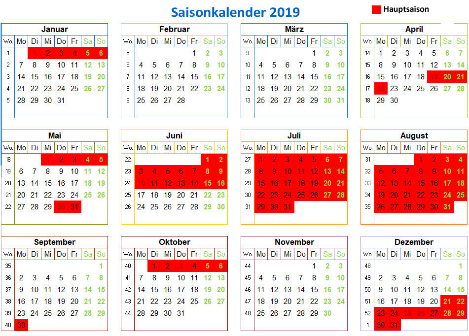 Saisonkalender